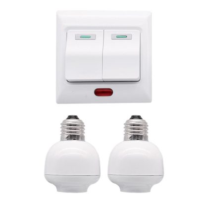 ELMARK 99104 Kétcsatornás távirányító kapcsoló, 220V, 50m, 200W/600W + 2xE27 ELMARK 99104 Kétcsatornás távirányító kapcsoló, 220V, 50m, 200W/600W + 2xE27