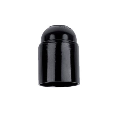 ELMARK 99196 Csillárfoglalat E27 fekete, csavaros, bakelit