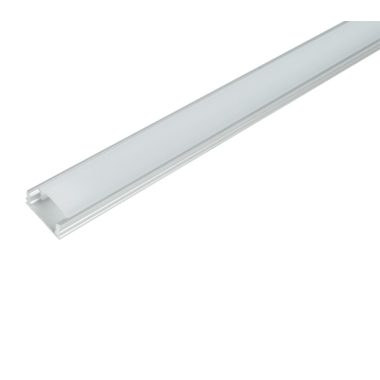 ELMARK 99ACC08 ELM718/1 LED profil, falon kívüli, alumínium, üres, 2m, matt fedél, 15x6mm
