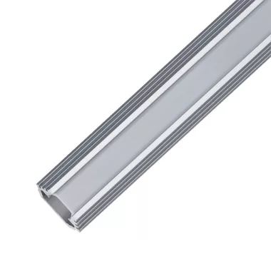 ELMARK 99ACC14 ELM9012/2 LED sarokprofil, falon kívüli, alumínium, üres, 1m, matt fedél, 26.7mm