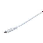  ELMARK 99ACC19 DC csatlakozó dugó 15cm kábellel LED szalaghoz, fehér