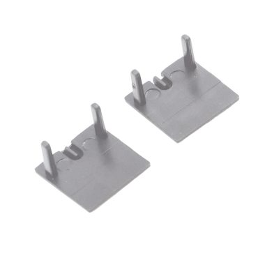 ELMARK 99ACC28ECCRSI EL-28ECCR END CAP FOR PROFILE EL-28CR, SILVER, SET