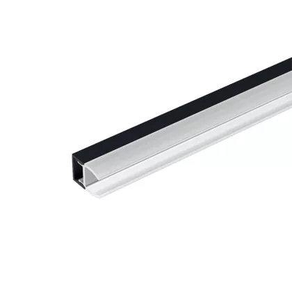 ELMARK 99ACC72HCRBL EL-72HCR PROFILE FOR GLASS SHELF 2.5M, BLACK