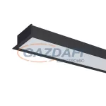   ELMARK 99BM1503064/BL "S77" Süllyesztett LED profil, 64W, 230V, 6080lm, 3000K, fekete, 1500mm, A++ -A, 20000h