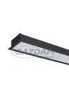 ELMARK 99FM1204024/BL "S48" Süllyesztett LED profil, 24W, 230V, 2280lm, 4000K, fekete, 1200mm, A++ -A, 20000h