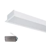   ELMARK 99FM1204040/WHE MAGAS TELJESÍTMÉNY LED PROFIL SÜLYESZTVE S48 40W 4000K FEHÉR VÉSZVILÁGÍTÓ FUNKCIÓVAL 3200lm IP40 230V ALUMÍNIUM