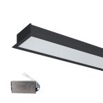 ELMARK 99FM1504032/BLE LED profil, süllyesztett S48 32W 4000K 1500mm fekete vészvilágító f