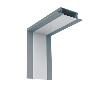 ELMARK 99FMI/GR Bels sarokelem S48 LED profilhoz szürke süllyesztett