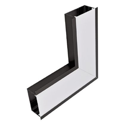   ELMARK 99FML/BL L-sarokelem S48 LED profilhoz fekete süllyesztett
