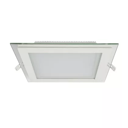   ELMARK 99LED644 Süllyesztett szögletes LED panel üveg borítással, Epistar SMD, 18W, 230V, 1440lm, 4000-4300K, fehér, 200x200mm, IP40, A++-A, 30000h