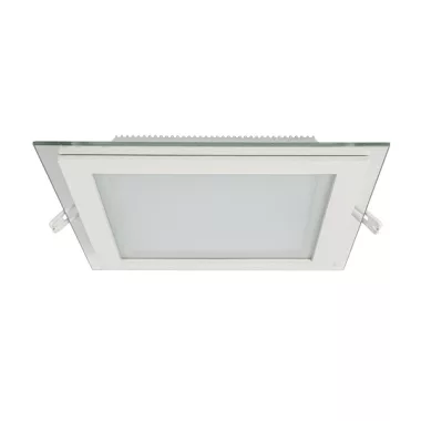 ELMARK 99LED645 Recesziós szögletes LED panel üveg borítással, Epistar SMD, 18W, 230V, 1440lm, 2700-3000K, fehér, 200x200mm, IP40, A++-A, 30000h