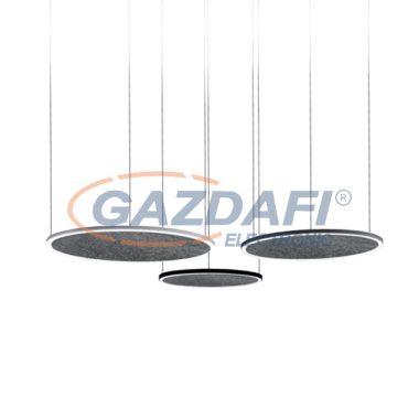 ELMARK 99RING6004035A/BL LED AKUSZTIKAI GYR 35W 4000K Ø600mm Fekete 3500lm IP40 230V Alumínium