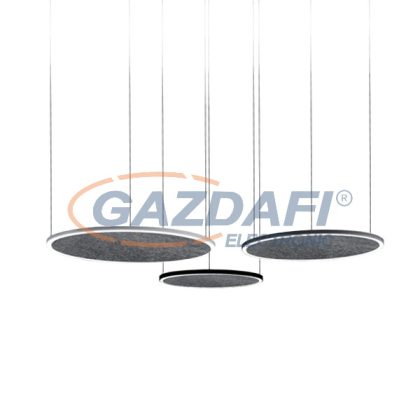   ELMARK 99RING6004035A/BL LED AKUSZTIKAI GYR 35W 4000K Ø600mm Fekete 3500lm IP40 230V Alumínium