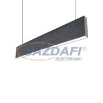   ELMARK 99SM36S4020A/BL LED profil + akusztikai diffúzor, függesztett S36 20W 4000K fekete 1600lm IP40 230V alumínium