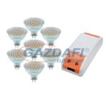   ELMARK 99set7LED398 LED szett: Tápegység, 24W + 7db LED fényforrás, LED60SMD, GU5.3, 3W, 12V, 2700K, 30000h