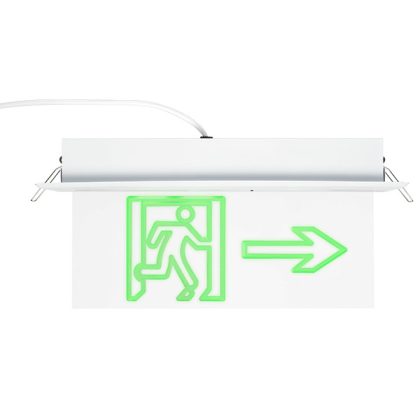   ELMARK 9AL3117 AL3117 LED VÉSZADEMI FÉNY MANYAG TÁBLÁN OLDAL NYÍL