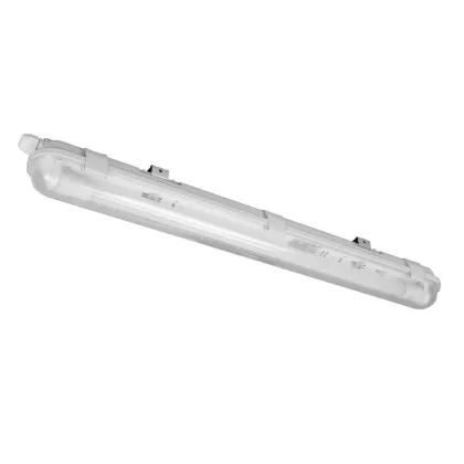   ELMARK 9BM124LEDCW "Bella" falon kívüli vízálló LED armatúra fénycsövekkel, G13, T8, 230V, 1x24W, 1920lm, 6200-6500K, szürke, 1570x106x110mm, IP65, A++-A/A+, 30000h