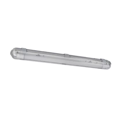   ELMARK 9BR118LEDCW "Bella" falon kívüli vízálló LED armatúra fénycsvel, G13, T8, 230V, 1x18W, 1170lm, 6200-6500K, szürke, 1200x86x100mm, IP65, A++-A/A+, 15000h