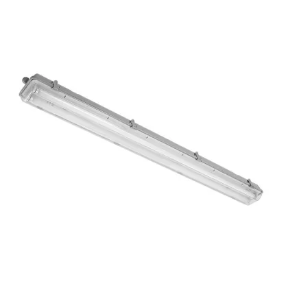   ELMARK 9BR122LEDCW "Bella" falon kívüli vízálló LED armatúra fénycsvel, G13, T8, 230V, 1x22W, 1430lm, 6200-6500K, szürke, 1500x106x100mm, IP65, A++-A/A+, 15000h