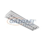   ELMARK 9GBMM236 "Gala" süllyesztett tükrös armatúra, 2x36W, G13, T8, 230V, fehér, 1195x295x70mm, IP21, VVG eltét