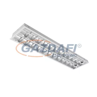 ELMARK 9GBMM236 "Gala" süllyesztett tükrös armatúra, 2x36W, G13, T8, 230V, fehér, 1195x295x70mm, IP21, VVG eltét