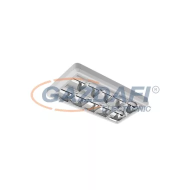 ELMARK 9GOMM218 "Gala" falon kívüli tükrös armatúra, 2x18W, G13, T8, 230V, fehér, 630x330x70mm, IP21, VVG eltét