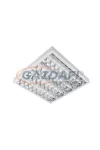 ELMARK 9KOME418 "Kali" falon kívüli tükrös armatúra, 4x18W, G13, T8, 230V, fehér, 608x608x70mm, IP21, EVG eltét