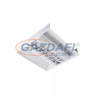 ELMARK 9PMBME255LEDCW "Pola" Süllyesztett tükrös LED armatúra, 2x20W, 2G11, PLL, 230V, 3600lm, 5500K, fehér, 595x595x80mm, IP21, A++-A, 30000h