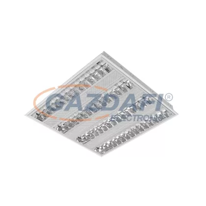   ELMARK 9VBM414 "VIKI" Süllyesztett tükrös armatúra, 4x14W, G5,T5, 230V, fehér, 595x595x55mm, IP21, A++-B, 30000h, EVG eltét