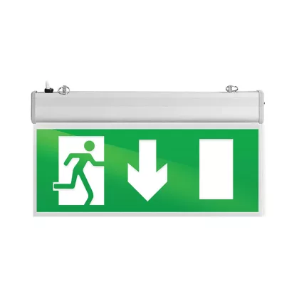   ELMARK 9XL5113 LED VÉSZVILÁGÍTÓ LÁMPA, KIJÁRAT LEFELE, SMD, 230V, 220x260x22mm, 3h, IP21, 20000h