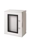 ELMARK EC625015 EC625 POLYESTER BOARD 96 MODULES TRANSP. DOOR IP66, UV, CORROSION, CHEMICAL, INGRESS OF DUST AND WATER.