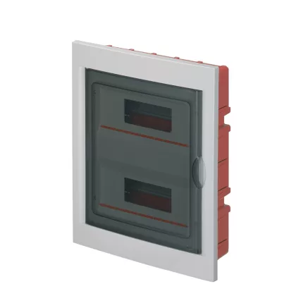   ELMARK EC63024CE EC630 FLUSH MOUNT. ENCLOSURE 24 MOD. (2X12) WHITE, SHOCK RESISTANT