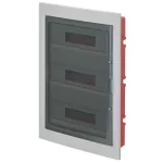   ELMARK EC63054CE EC630 FLUSH MOUNT. ENCLOSURE 54 MOD. (3X18) WHITE, SHOCK RESISTANT