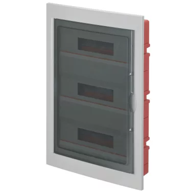 ELMARK EC63054CE EC630 FLUSH MOUNT. ENCLOSURE 54 MOD. (3X18) WHITE, SHOCK RESISTANT