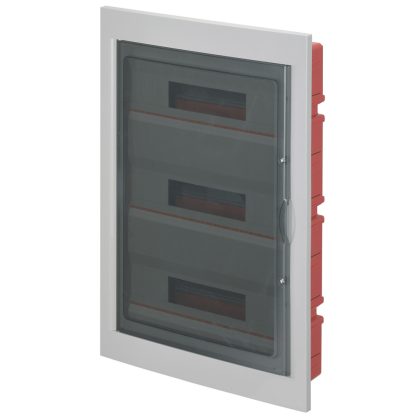 ELMARK EC63054CE EC630 FLUSH MOUNT. ENCLOSURE 54 MOD. (3X18) WHITE, SHOCK RESISTANT