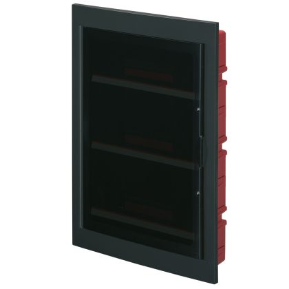   ELMARK EC63054NE EC630 FLUSH MOUNT. ENCLOSURE 54 MOD. (3X18) BLACK, SHOCK RESISTANT