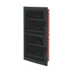   ELMARK EC63072NE EC630 FLUSH MOUNT. ENCLOSURE 72 MOD. (4X18) BLACK, SHOCK RESISTANT