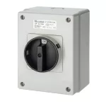   ELMARK EC660634M EC660 SURFACE SCHUNTING SWITCH 4P 63A BLACK, IP65 HALOGEN FREE