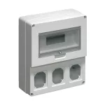   ELMARK EC69024 INDUSTRIAL BOARD FOR 3 HORIZONTAL SOCKETS, 12 MOD, HALOGEN FREE UV RESISTANCE