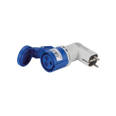 ELMARK EC690512 EC690 ADAPTOR SHUKO TO 2P+E 16A IP44, HALOGEN FREE UV RESISTANCE