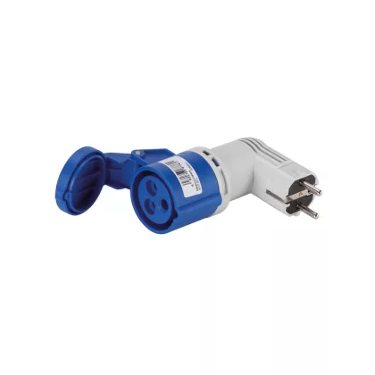   ELMARK EC690512 EC690 ADAPTOR SHUKO TO 2P+E 16A IP44, HALOGEN FREE UV RESISTANCE