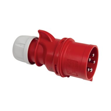 ELMARK EC69079P EC690 PHASE INVERTER PLUG 32A IP67 3P+N+E 380V, HALOGEN FREE UV RESISTANCE