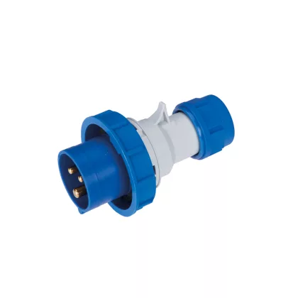   ELMARK EC69276 EC690 STRAIGHT PLUG 32A IP67 1P+N+E 220-240V, HALOGEN FREE UV RESISTANCE
