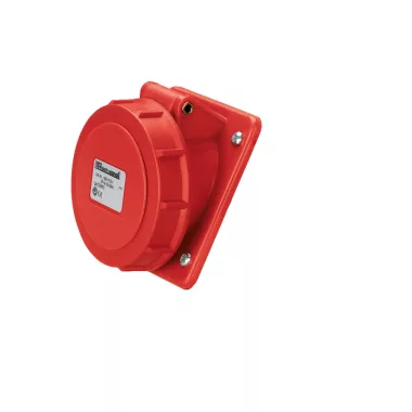 ELMARK EC69351 EC690 FLUSH MOUNT. SOCKET 63A IP67 3P+N+E 346-415V, HALOGEN FREE UV RESISTANCE