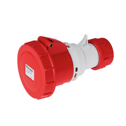   ELMARK EC69380 EC690 STRAIGHT SOCKET 63A IP67 3P+E 380-415V, HALOGEN FREE UV RESISTANCE