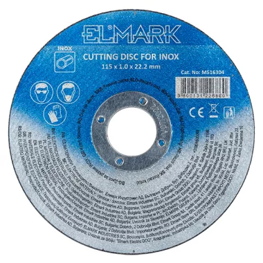 ELMARK M516305 VÁGÓTÁRCSA FÉM A60T INOX 125x1.6x22.2mm