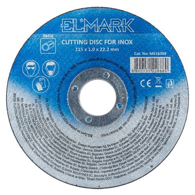 ELMARK M516305 VÁGÓTÁRCSA FÉM A60T INOX 125x1.6x22.2mm