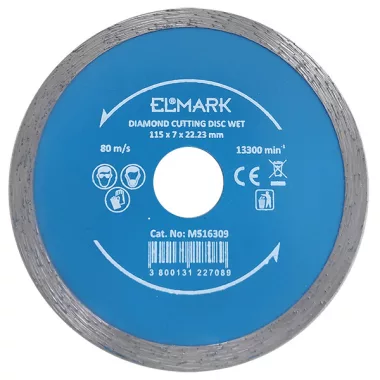 ELMARK M516309 DIAMOND VÁGÓKORONG VIZES 115x22.2mm