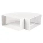   ELMARK M522015 HORIZONTÁLIS 90° HAJLAT LAPOS CSATORNÁKHOZ 110x55mm