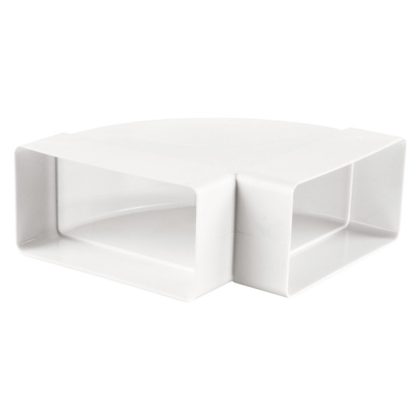 ELMARK M522015 HORIZONTÁLIS 90° HAJLAT LAPOS CSATORNÁKHOZ 110x55mm